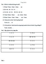 Đề thi Violympic môn Toán lớp 1 vòng 16